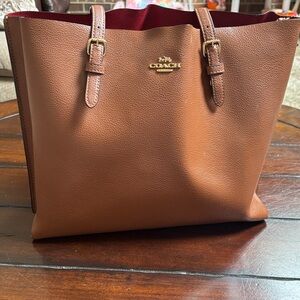 Coach Tan Leather Tote Bag